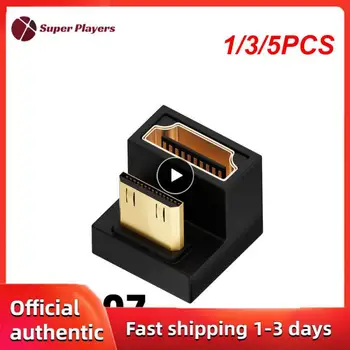 1/3/5PCS תואר בצורת U מיני מין מתאם USB3.2 סוג-c מתאם USB זכר ונקבה מאריך USB C Converter 2.1 V 8K