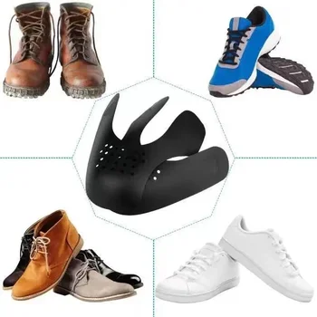 1 זוג נעליים אנטי קמט הנעל ראש מגן מזדמן נגד קמטים הנעל מכף רגל כובעי תמיכה אלונקה שושנה נעליים הגנה