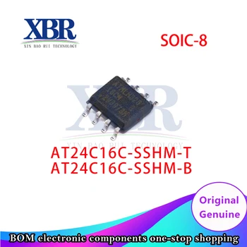 10 יח ' AT24C16C-SSHM-T AT24C16C-SSHM-B SOIC-8 מוליכים למחצה זיכרון ICs חשמלי הניתן למחיקה לתכנות זיכרון לקריאה בלבד