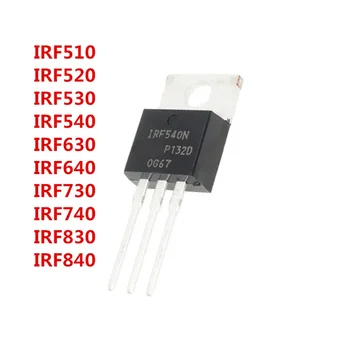 10PCS IRF510 IRF520 IRF530 IRF540 IRF630 IRF640 IRF730 IRF740 IRF830 IRF840 טרנזיסטור ל-220 TO220