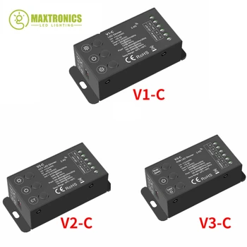 12-24VDC 2.4 G RF RGB LED בקר 3 כפתורים PWM קבוע מתח דימר על SMD2835 3528 5050 צבע יחיד /CCT /RGB LED הרצועה