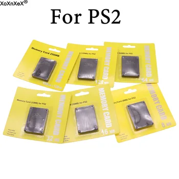 1pcs עבור PS2 הרחבה כרטיסי 8MB/16MB/32 מגה-בתים/64/128 מגה-בתים/256MB מגה כרטיס זיכרון עבור PS2 Slim נתוני משחק קונסולה