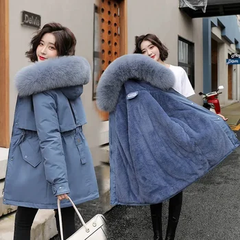 2023 חדש פאי גוברת של נשים קצר בסגנון קטיפה מעובה חם כותנה מעיל חורף חדש כותנה מעיל קוריאני גרסה המעיל