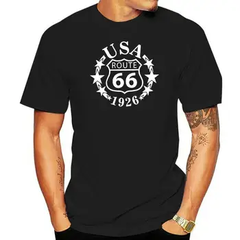2024 קיץ מגניב חדש חולצת טריקו קלאסית כביש 66 ארה 
