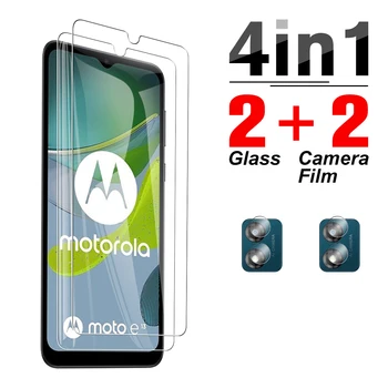 4in1 מצלמה עדשת זכוכית מגן למוטורולה מוטו-E13 ברור זכוכית מחוסמת מוטו 13 E 13 למנוע שריטות מגן מסך