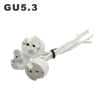 5pcs/lot G5.3 קרמיקה אור בעל GU5.3 המנורה שקע MR11 MR16 מנורות בסיס 10 ס 