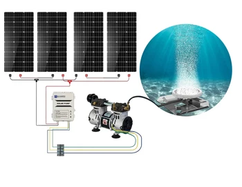 DC Brushless שמן חינם רבע שמש, חמצן, משאבת Aerator השמש מחמצן Aerator דגים שרימפס בריכה