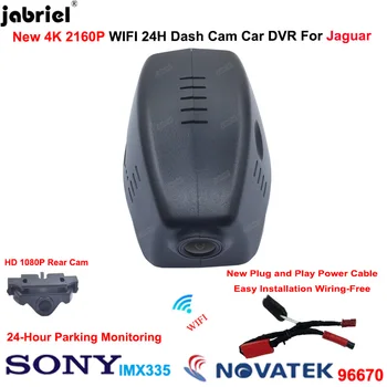 Jabriel הכנס-הפעל Wifi 4K 2160P DVR המכונית 24H חניה צג קדמי ואחורי Dash Cam מצלמת עבור יגואר EV400 2018 2019 2020