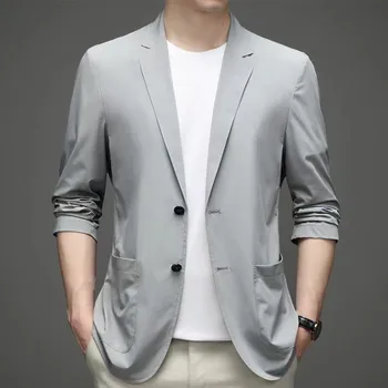 Lin2610-שמלה בסגנון בריטי מקרית slim fit קוריאנית איש עם חליפה