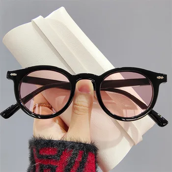 NYWOOH בציר סיבוב משקפי שמש עבור גברים, נשים, יוקרה מעצב מותג קטן משקפי שמש ההגירה הפופולריים שחור אדום Eyewear גוונים UV400