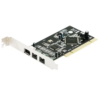 PCI 1394A+1394B כרטיס FireWire 2+1 יציאות 1394 יציאת PCI בקר כרטיס ערכת השבבים TI TI SN082AA2 + TSB81BA3