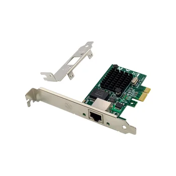 PCIe X1 יציאת RJ45 כרטיס ה Lan-שרת 1000Mbps 1Gbps Ethernet Gigabit כרטיס רשת BCM5721/5751 ערכת השבבים PCIe x1 Gigabit וול PXE VLAN
