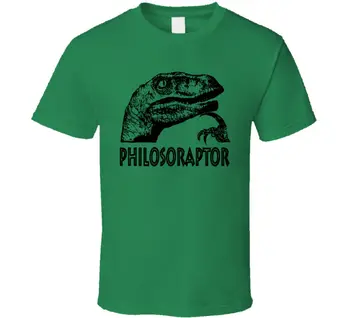 Philosoraptor מצחיק דינוזאור את צינור ציטוטים חולצה עם שרוולים ארוכים