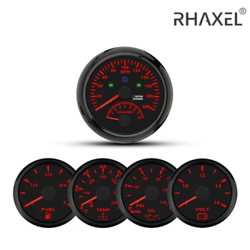 RHAXEL מד ערכת 85mm אוטומטי אופנוע RV GPS מד מהירות 200km/h עם מד מרחק מד סל 