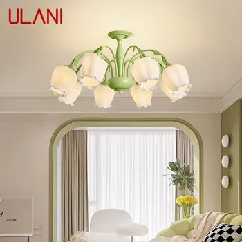 ULANI תליון אור מודרניים עיצוב רטרו תלייה LED מנורת תקרה תעשייתי יצירתי חבל הביתה השינה