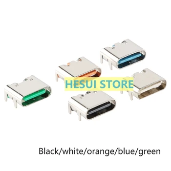 USB Type-C 6P ארבעה פינים 6P פשוט מהיר מטען שקע USB-אמא הרכבה הלוח