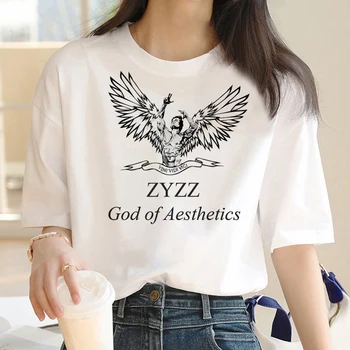 Zyzz חולצות נשים מצחיק מעצב אופנת רחוב חולצה נשית אופנת רחוב מנגה בגדים