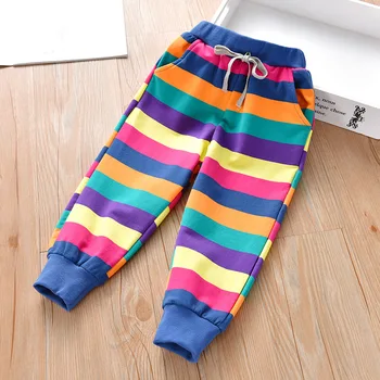 אופנה Spirng הסתיו בייבי בנים בנות מכנסיים קשת Bowknot צבע שרוך מכנסי טרנינג מכנסיים עם כיסים
