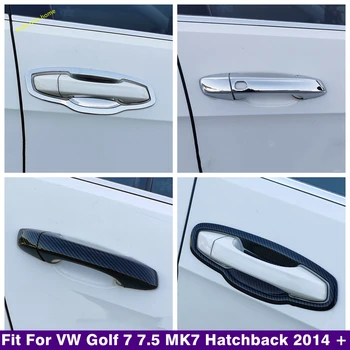 בחוץ דלת המכונית משוך את ידית הדלת להתמודד עם קישוט מכסה לקצץ מתאים עבור פולקסווגן גולף 7 7.5 MK7 האצ ' בק 2014 - 2019 אביזרים חיצוניים