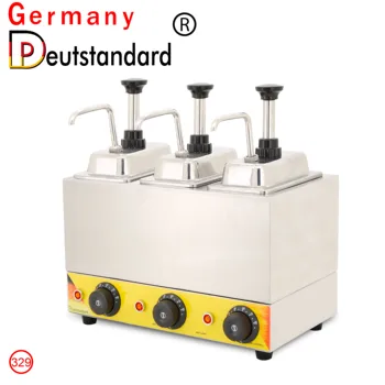 גרמניה Deutstandard NP-329 רב טעם 3 משאבות תבלין מנפק שלוש הראש רוטב מנפק שלוש דלי גבינה חם