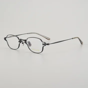 האישה משקפיים KMN186 יפן מותג עגולה טיטניום גברים, נשים, במגמה משקפיים אופטיים Oculos דה Grau Feminino גברים מסגרת