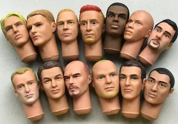 זכר הבובה חיילים גברים הראש האוסף המקורי בובת צעצוע דמויות טוב איפור הפנים בובת הראש כוכבים מפורסמים גברים ראשי צעצועים
