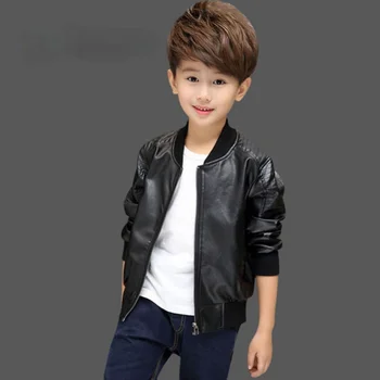 חבר ' ה חדשים מעילים אופנה הקוריאנית של ילדים בתוספת קטיפה התחממות כותנה עור PU מעיל ילדים בגדי ארבע עונות בגדי תינוקות