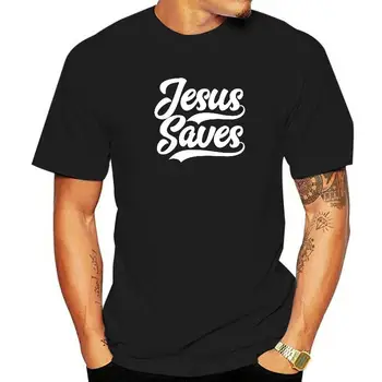 ישוע מציל אמונה המבוססת ציטוט כריסטיאן ג 'קט קפוצ' ון Cosie Tshirts אופנתי כותנה Mens Tees נוח
