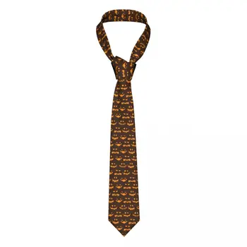 ליל כל הקדושים דפוס מפחיד לקשור את הגולגולת קשרים יומי ללבוש צווארון עסקים העניבה הצר.