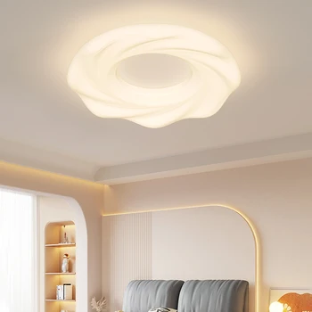 נורדי Led מנורת תקרה מודרנית פשוטה גלי אור צל קרם השינה של הילדים, אור תקרת בית תאורה פנימית עיצוב המנורה