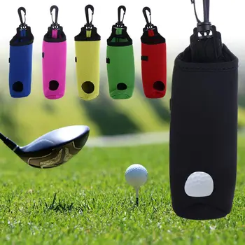 נייד קטן כדור גולף התיק מיני מותניים שק כדור 3 + 3 טי ניאופרן כדור גולף כיס עם סיבוב המותניים חגורה