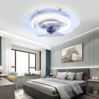 סגנון חדש מאוורר תקרה מנורת פשוט המודרנית בלתי נראה הוביל השינה, סלון, חדר ילדים מהפך אוהד המנורה