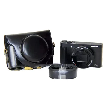 עור PU מצלמה תיק תיק כתף שקיות קשה עבור Sony HX90V HX90 WX500 DSC-HX90V DSC-HX90 DSC-WX500