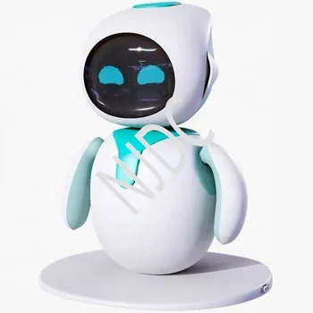 רובוט צעצוע חכם נלווה לחיות מחמד רובוט שולחן העבודה צעצוע שולחן העבודה לוויה רובוט כחול וורוד