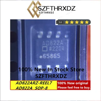 100% מקורי חדש AD822ARZ-REEL7 SOP-8 AD822A SOP8 יחיד-אספקת, Rail-to-Rail חשמל נמוכה FET-קלט Op Amp