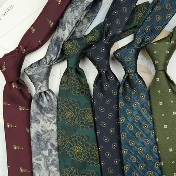 8CM יוקרתיים באיכות גבוהה אופנה רטרו גיאומטריים נקודה משובץ עניבה עבור איש עסקים מזדמנים החתונה עניבה אביזר מתנה