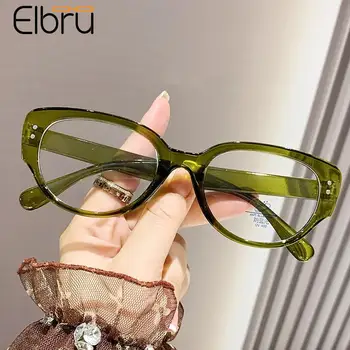 Elbru נגד אור כחול קוצר ראיה משקפיים נשים נקבה עין חתול ברור קצר רואי משקפיים גברים ראייה, משקפי שמש אופטיות-0 ל-400