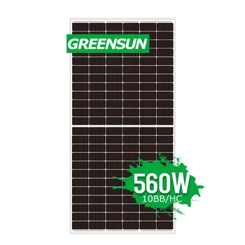 Greensun 560W 550W 540W Monocrystalline פאנל סולארי על מערכת הבית עם מלא תעודות