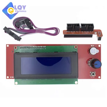 LQY תצוגת LCD 3D מדפסת Reprap חכם בקר Reprap רמפות 1.4 2004 LCD שליטה LCD2004