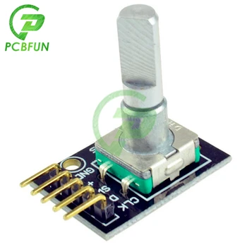pcbfun 360 מעלות רוטרי מקודד מודול לבנים חיישן פיתוח לוח Arduino 5V 20 דופק מעגל עם סיכות