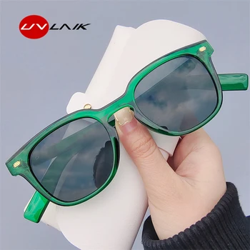 UVLAIK 2022 אופנה סביב משקפי שמש נשים יוקרה מעצב מותג שקוף משקפי שמש מסגרת גברים קיץ אנטי-UV משקפי שמש רטרו