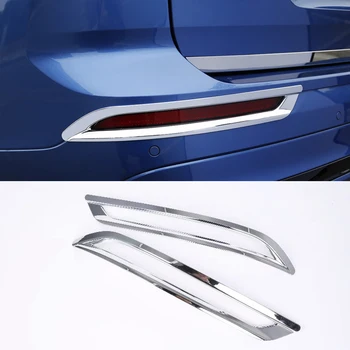 אביזרי רכב של וולוו XC60 2018 2019 2020 ABS כרום אחורי זנב אור ערפל דפוס רצועות הכיסוי לקצץ 2pcs