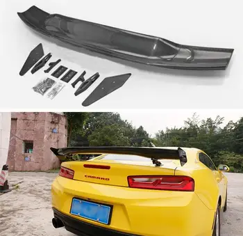 אמיתי סיבי פחמן אחורי כנף המטען השפה הזנב עם דש ספוילר על שברולט קמארו 2016-2021 APR GT סגנון