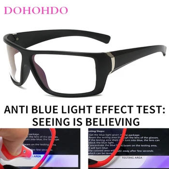 אנטי-כחול משקפיים ספורט גברים בציר המחשב מסגרת משקפיים משחקים למשקפיים הגנה משלוח חינם Y2K עדשות אופטיות למשקפי