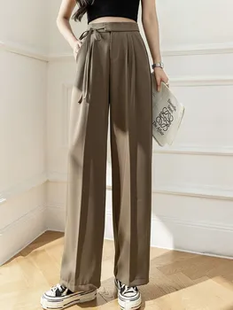 גבוהה המותניים מזדמנים מכנסיים הנשים הגעה החדשה 2023 סתיו סגנון קוריאני מוצק צבע הבסיס משרד ליידי אלגנטית עיפרון מכנסיים P011