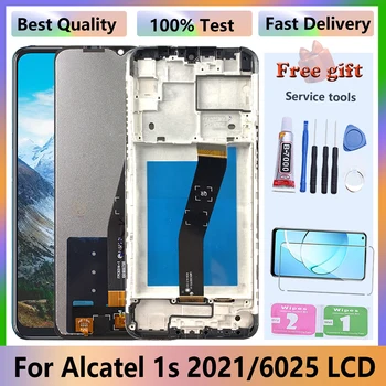 המקורי עבור Alcatel 1 (2021) LCD מלא עם מסגרת 6025 6025D תצוגה דיגיטלית הרכבה מסך מגע תיקון החלפת חלקים