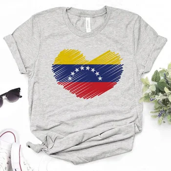 ונצואלה חולצת טי נשים Y2K אופנת רחוב אנימה העליון ילדה harajuku בגדי מעצבים