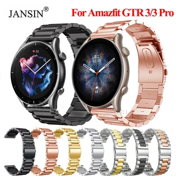 נירוסטה הלהקה Huami Amazfit GTR 3 3 Pro שעון חכם מתכת היד צמיד Amazfit gtr 3 pro קוראה gtr3 3pro להקות
