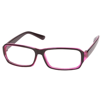 פלסטיק מלא רים ברור עדשת המשקפיים משקפיים שחור סגול לנשים אדם