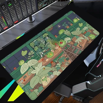 צפרדע הבית לעכבר מחשב במשרד השולחן מחצלת מחצלות עכבר גיימר מקלדת מחצלת תפר קצה XL Mousepad ארון המשחקים Pc Accessoy